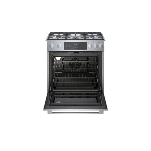 Bosch 30" 4.6 Cubic Feet Dual Fuel Slidein Range & Reviews Wayfair